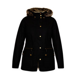Barbour Kelsall Waxed Jacket Black
